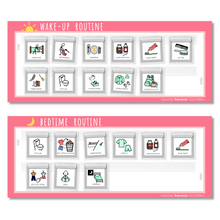 Load image into Gallery viewer, Wake-Up &amp; Bedtime Routine (Pink)