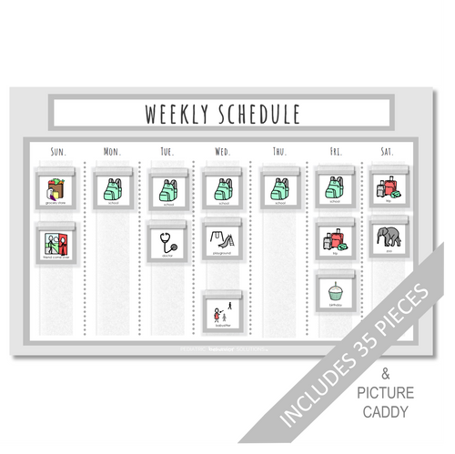 Weekly Schedule (Gray)