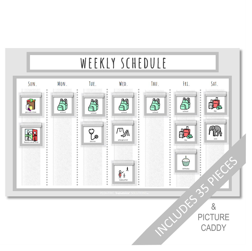 Weekly Schedule (Gray)