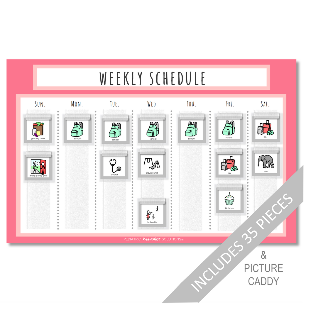 Weekly Schedule (Pink)