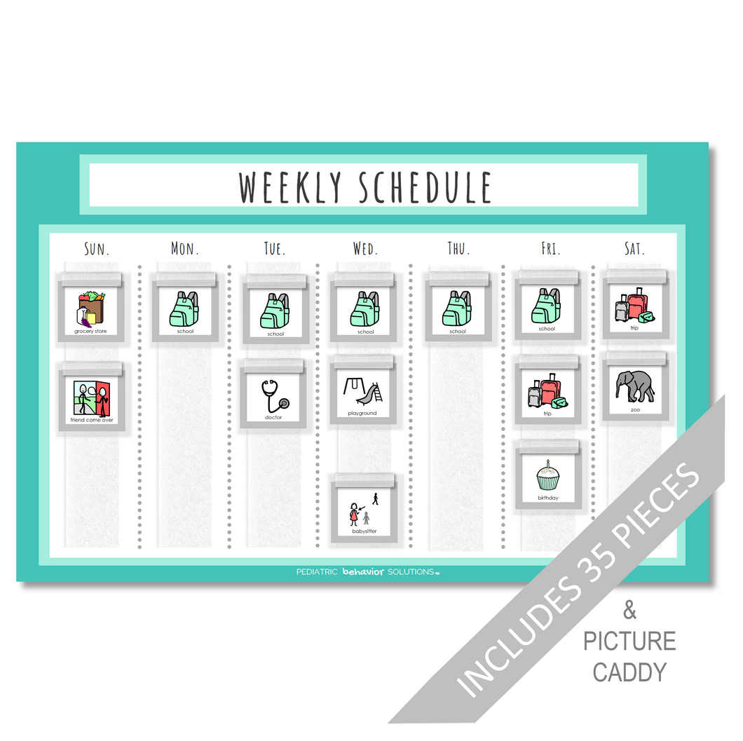 Weekly Schedule (Teal)