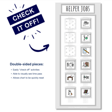 Load image into Gallery viewer, Helper Job Chart (Gray)