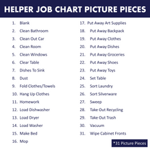 Load image into Gallery viewer, Helper Job Chart (Purple)