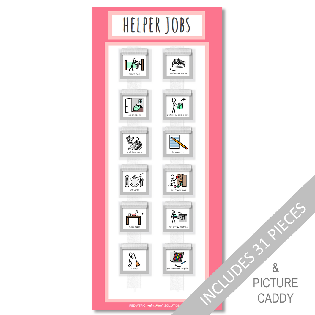 Helper Job Chart (Pink)