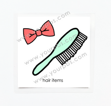 Load image into Gallery viewer, Hair Items (Drawer Label)