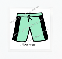 Load image into Gallery viewer, Swimwear Shorts (Drawer Label)